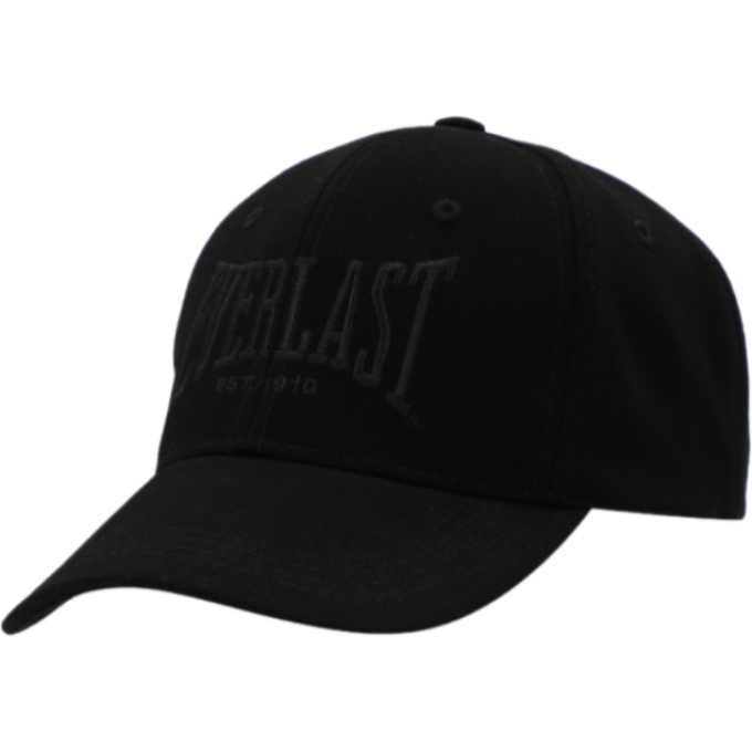 Бейсболка EVERLAST 1910 без подкладки черный/черный RE007.1 BK/BK Бейсболка EVERLAST 1910 без подкладки черный/черный RE007.1 BK/BK