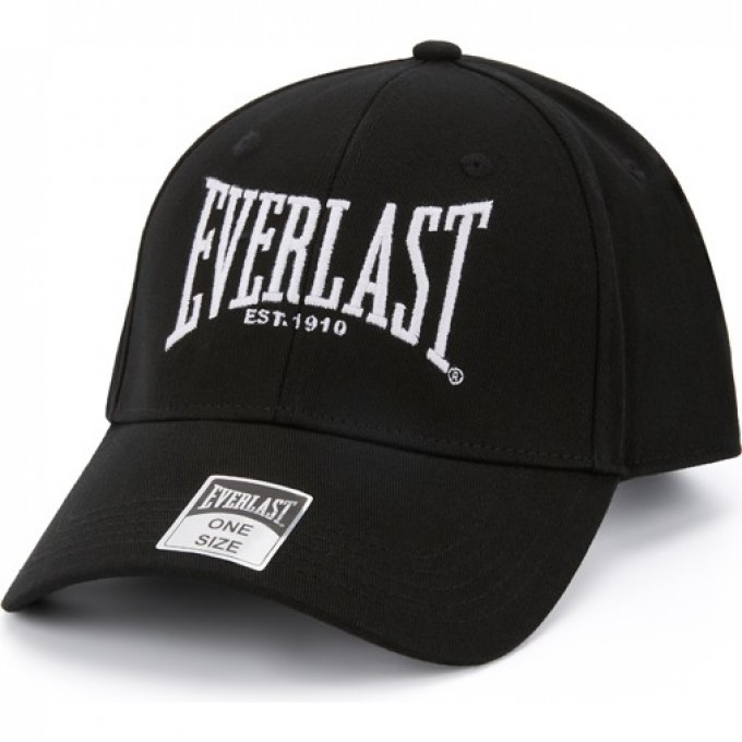 Бейсболка EVERLAST 1910 черная RE007 BK Бейсболка EVERLAST 1910 черная RE007 BK