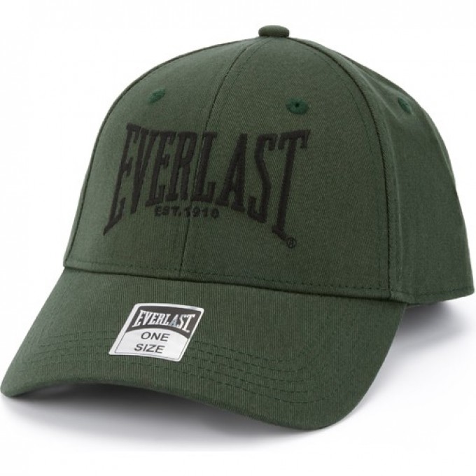 Бейсболка EVERLAST 1910 зеленая RE007 GRN Бейсболка EVERLAST 1910 зеленая RE007 GRN