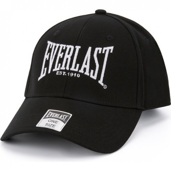 Бейсболка EVERLAST CLASSIC 1910 черный RE007.1 BK Бейсболка EVERLAST CLASSIC 1910 черный RE007.1 BK
