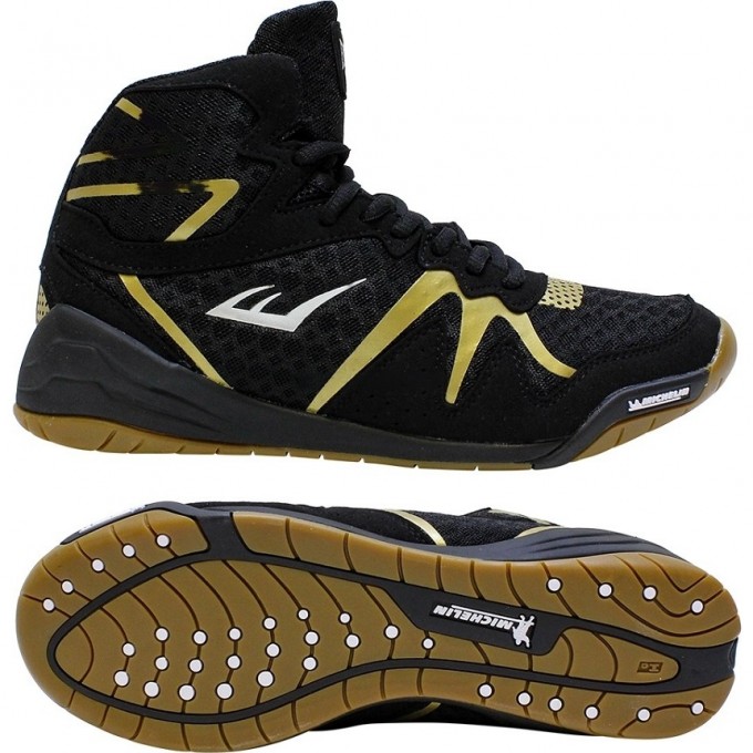 Боксерки EVERLAST Pivt Low Top 8,5 черн/золот. P00001076-8.5-BK-GD Боксерки EVERLAST Pivt Low Top 8,5 черн/золот. P00001076-8.5-BK-GD