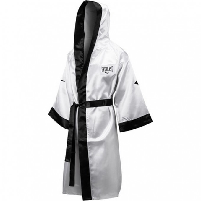 Халат с капюшоном EVERLAST XL бело/черный 4387H XL WH/BK Халат с капюшоном EVERLAST XL бело/черный 4387H XL WH/BK