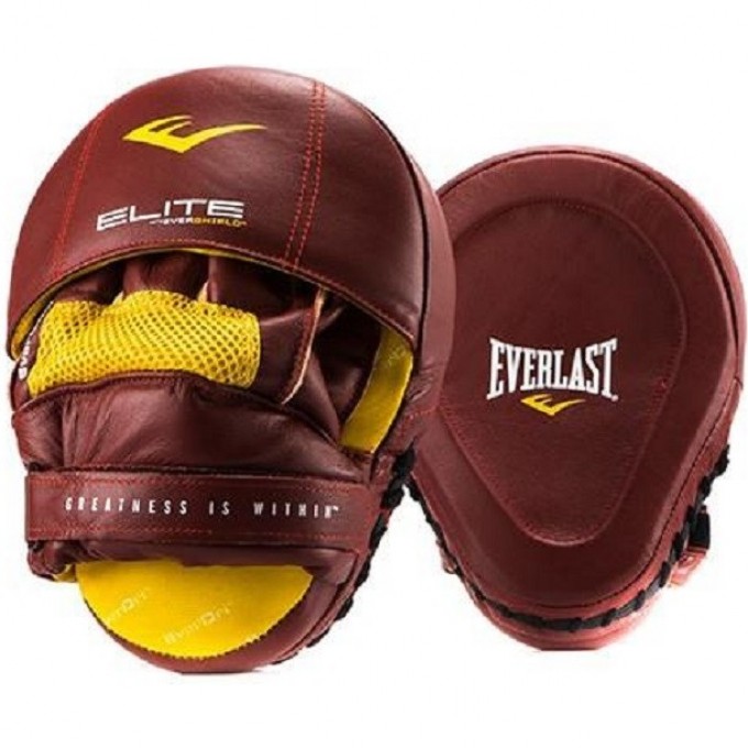 Лапы EVERLAST PRO ELITE LEATHER MANTIS красные P00000700 RD Лапы EVERLAST PRO ELITE LEATHER MANTIS красные P00000700 RD
