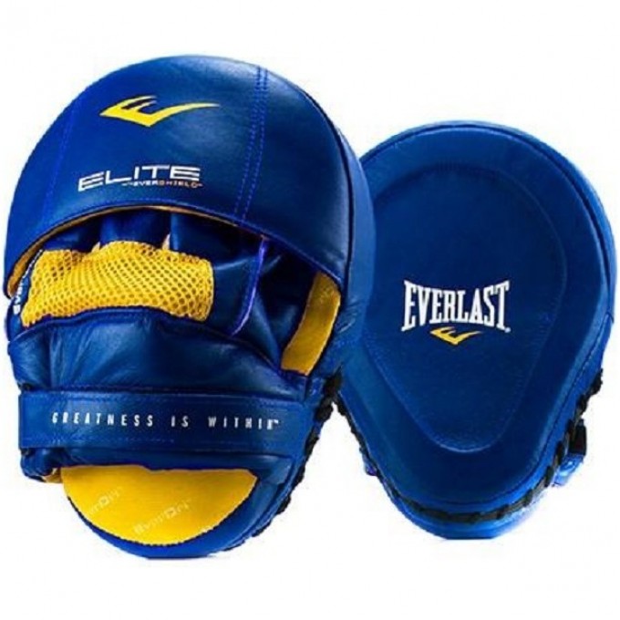 Лапы EVERLAST PRO ELITE LEATHER MANTIS синие P00000700 BL Лапы EVERLAST PRO ELITE LEATHER MANTIS синие P00000700 BL
