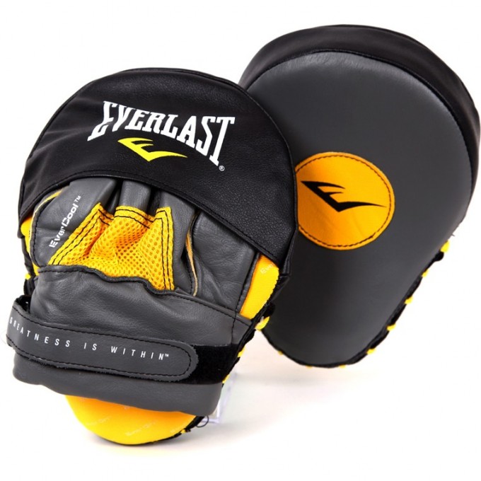 Лапы изогнутые EVERLAST MANTIS PUNCH MITTS желто/черные 410001U Лапы изогнутые EVERLAST MANTIS PUNCH MITTS желто/черные 410001U