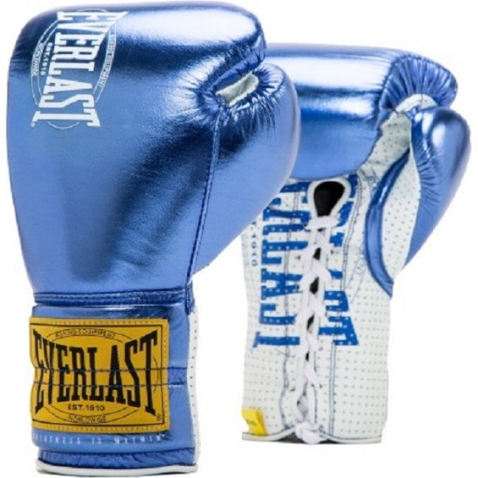 Перчатки боевые EVERLAST 1910 CLASSIC 10oz синие P00001903 Перчатки боевые EVERLAST 1910 CLASSIC 10oz синие P00001903