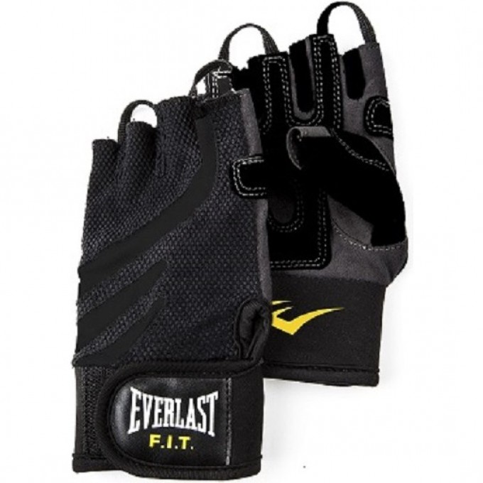 Перчатки для фитнеса EVERLAST FIT WEIGHTLIFTING ML черно/серые P00000713 Перчатки для фитнеса EVERLAST FIT WEIGHTLIFTING ML черно/серые P00000713