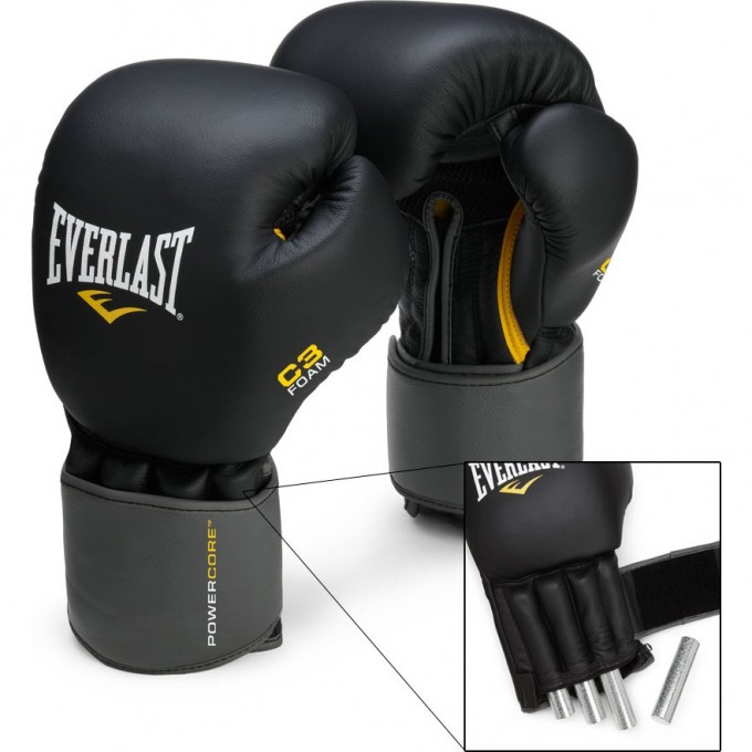 Перчатки снарядные с утяж. EVERLAST WEIGHTED черные 121101 Перчатки снарядные с утяж. EVERLAST WEIGHTED черные 121101