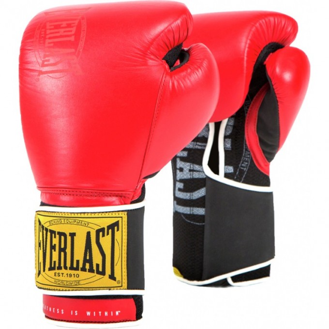 Перчатки тренировочные EVERLAST 1910 CLASSIC 14oz красные P00001707 Перчатки тренировочные EVERLAST 1910 CLASSIC 14oz красные P00001707