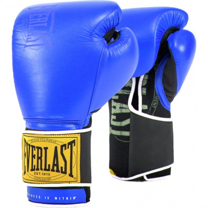 Перчатки тренировочные EVERLAST 1910 CLASSIC 14oz синие P00001715 Перчатки тренировочные EVERLAST 1910 CLASSIC 14oz синие P00001715