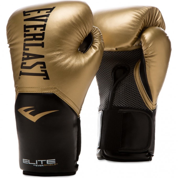 Перчатки тренировочные EVERLAST ELITE PROSTYLE 10oz золотые P00002350 Перчатки тренировочные EVERLAST ELITE PROSTYLE 10oz золотые P00002350