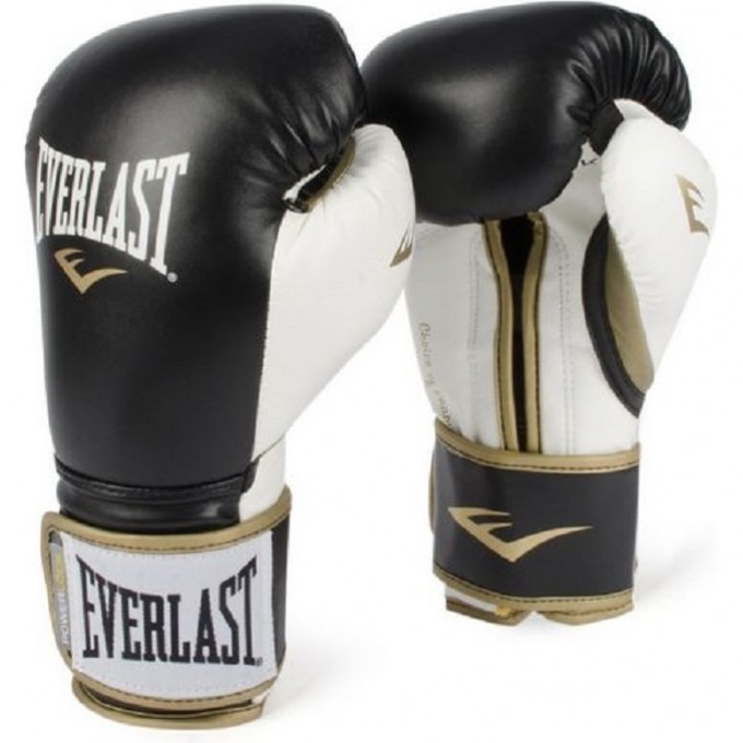 Перчатки тренировочные EVERLAST POWERLOCK PU 16oz черно/белые P00000726 Перчатки тренировочные EVERLAST POWERLOCK PU 16oz черно/белые P00000726