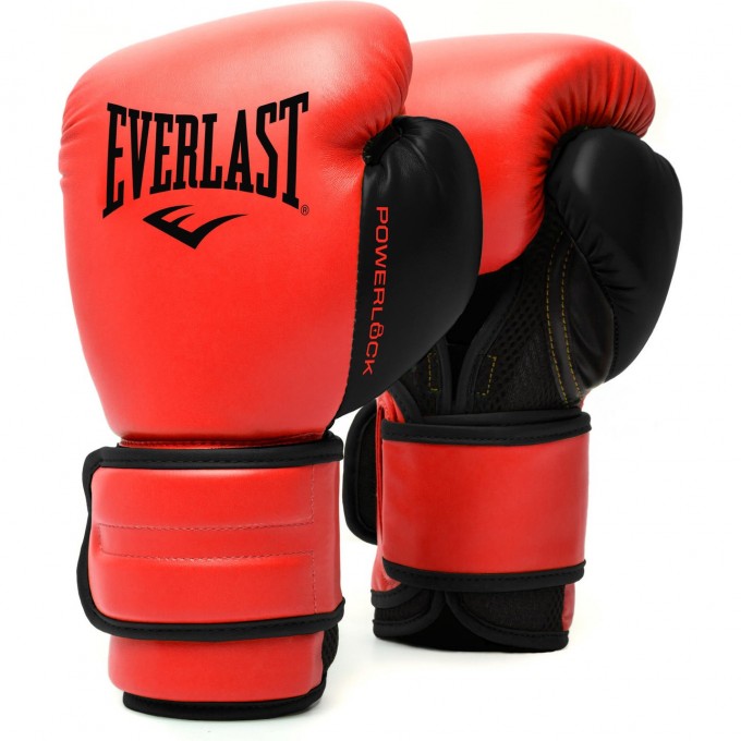 Перчатки тренировочные EVERLAST POWERLOCK PU 2 14oz красные P00002311 Перчатки тренировочные EVERLAST POWERLOCK PU 2 14oz красные P00002311
