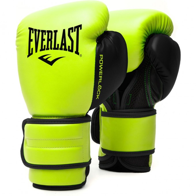 Перчатки тренировочные EVERLAST POWERLOCK PU 2 14oz салатовые P00002316 Перчатки тренировочные EVERLAST POWERLOCK PU 2 14oz салатовые P00002316