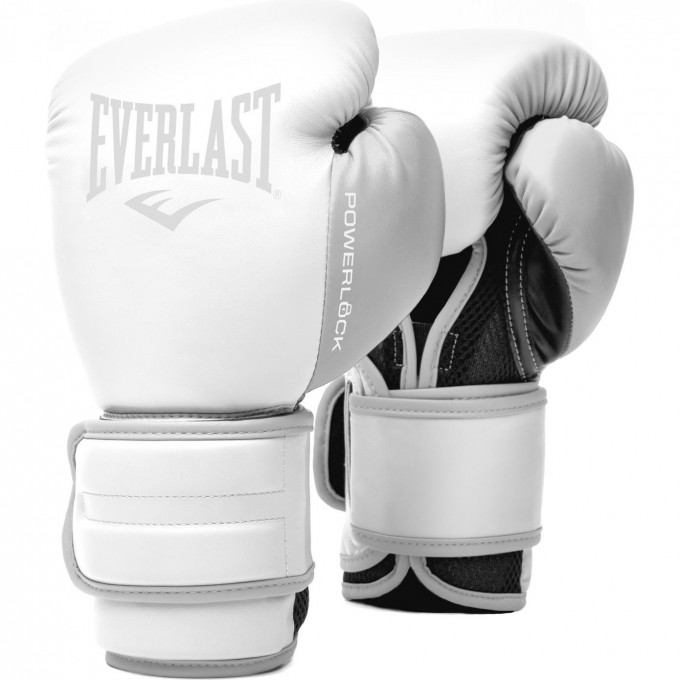 Перчатки тренировочные EVERLAST POWERLOCK PU 2 8oz белые P00002287 Перчатки тренировочные EVERLAST POWERLOCK PU 2 8oz белые P00002287