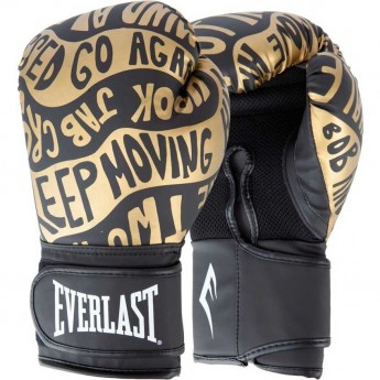 Перчатки тренировочные EVERLAST SPARK 16oz черно/золотые Перчатки тренировочные EVERLAST SPARK 16oz черно/золотые